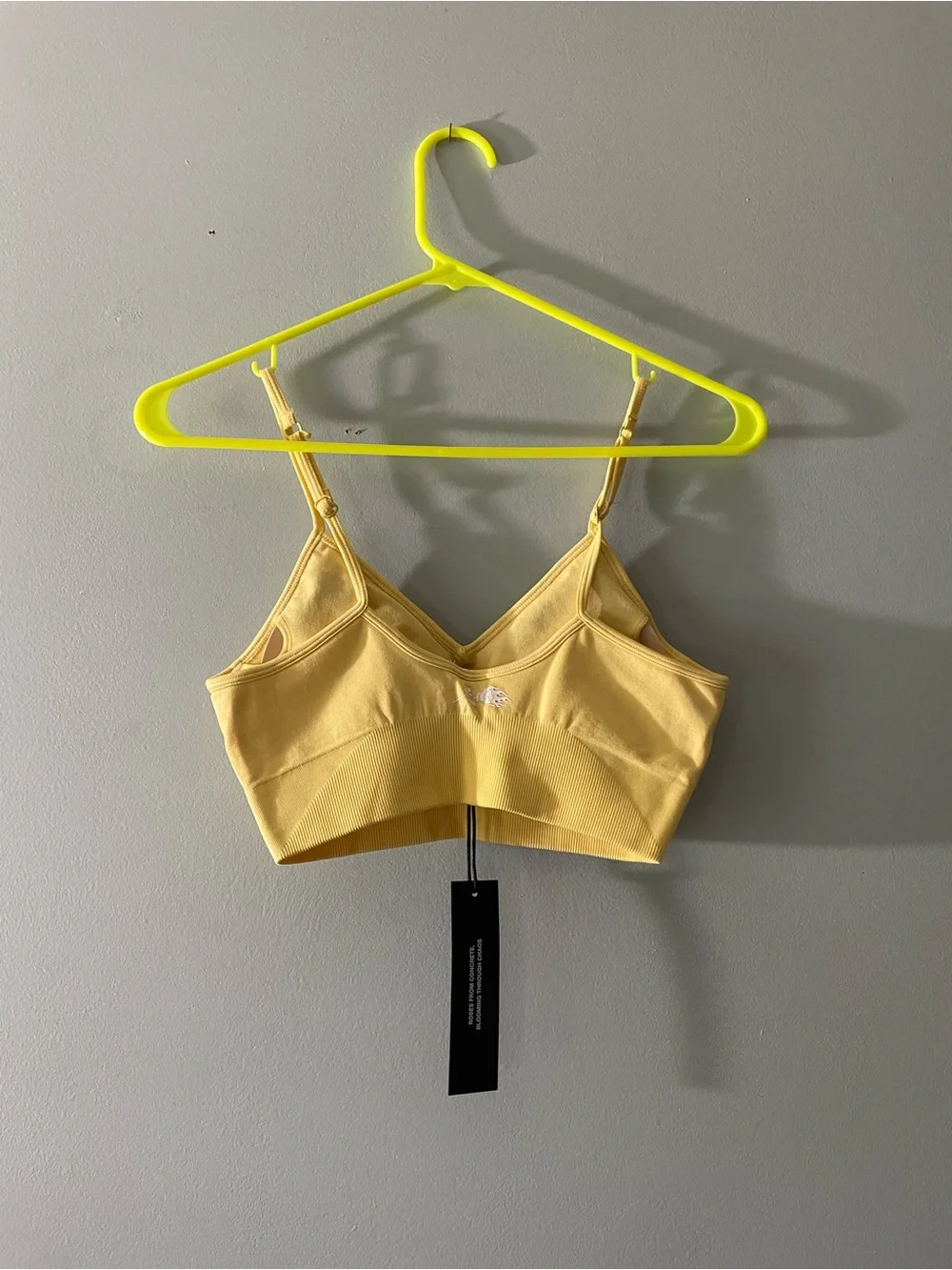 Civil Regime Pastel Yellow Seamless Sports Bra